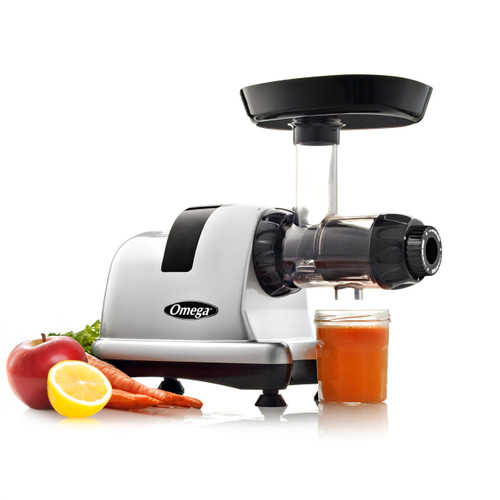 Omega Cold Press Juicer Machine, Vegetable and Fruit Juice Extractor and Nutrition System Makes Nut Milks Baby Food and Sorbets