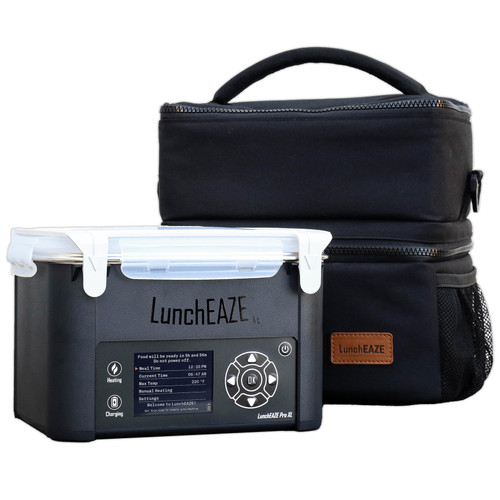 LunchEAZE XL Cordless Heated & Electric Lunch Box – Battery-Powered, 6-Cup Capacity