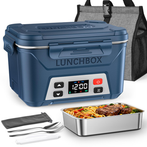 EAST OAK Heated Lunch Box for Men, Electric Lunch Box for Adults