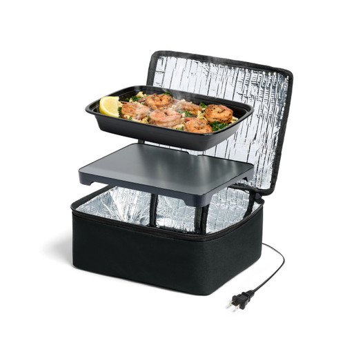 HOTLOGIC Mini Heated Lunch Box- Portable Electric Food Warmer for Men and Women