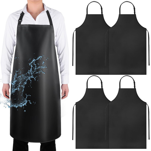 Gotega 4 Pack Waterproof Rubber PVC Apron