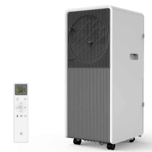 3-in-1 Room Standing Air Conditioners with Remote Control, Fast Cools 750 Sq.Ft. for Indoor Room, Dorms - Gray