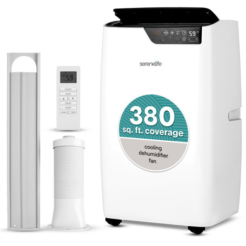 3-in-1-115V Compact Standing Air Conditioner for Room Up to 380 Sq. Ft. Floor AC Unit with Touch Control Panel, Remote Control