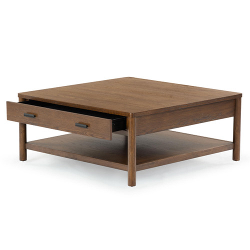 SAFAVIEH Couture Collection Jaylessa Medium Oak 1-Drawer Coffee Table