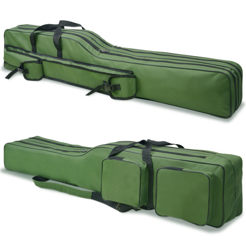 Fishing Rod Case, Portable Fishing Pole Bag 4.27ft Waterproof Rod Reel