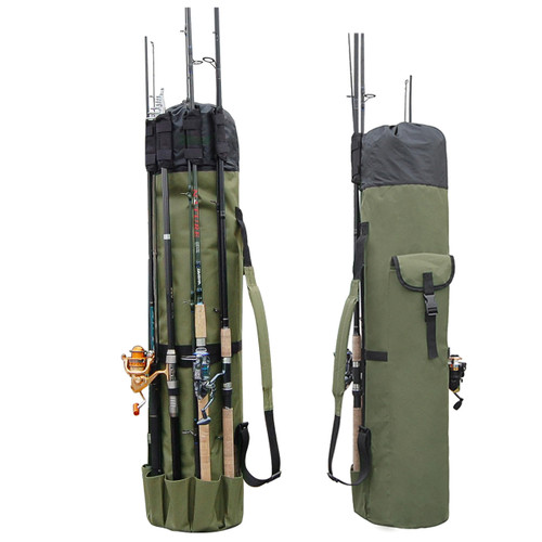 Fishing Rod Case Pole Bag Reel Case Large Capacity Waterproof Travel Carry