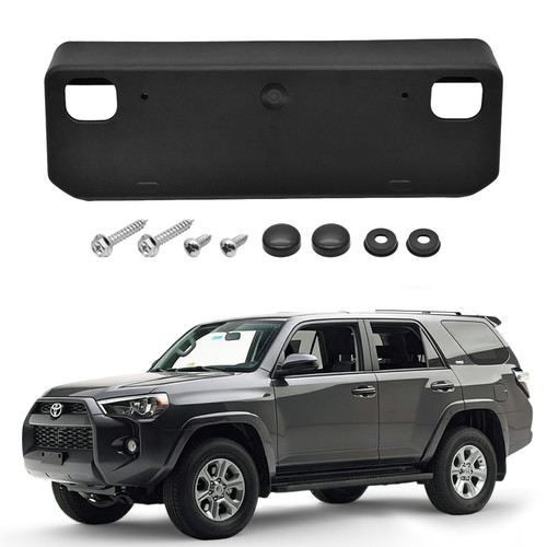 Front License Plate Frame for Toyota 4Runner 2014-2024 SR5, Trail, Venture, TRD Off-Road & TRD Pro Licence Plate Holder Front Bumper Toyota License Plate Frame Replace # 5211435040 TO1068130