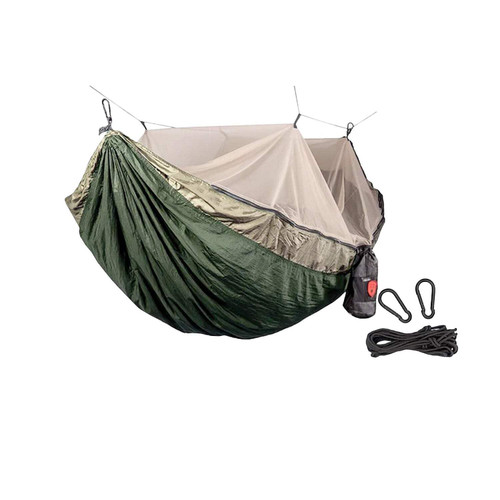 Hammock: Portable Bug Prevention Hammock with Carabiners and Hanging Kit