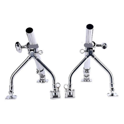 1pcs Hardware Accessories Stainless Steel Adjustable Bracket Fishing Rod Holder