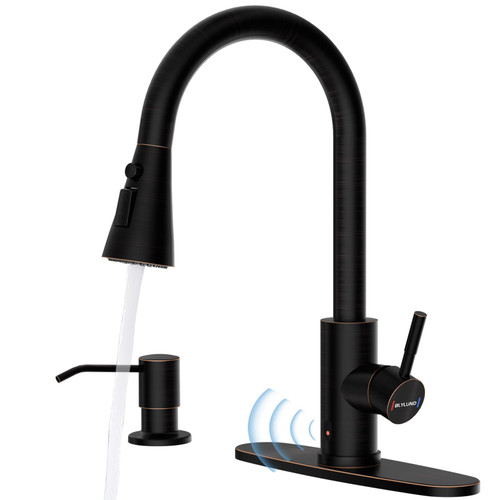 Kitchen Faucet with Pull-Down Sprayer, Kitchen Sink Faucet Stainless Steel