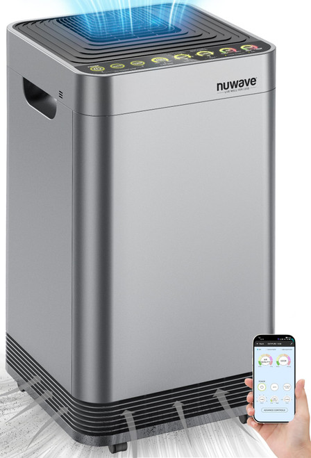 Nuwave OxyPure Zero Plus Air Purifier, Save on Filter Replacements, Covers up to 3210ft² Large Room with Powerful Motor