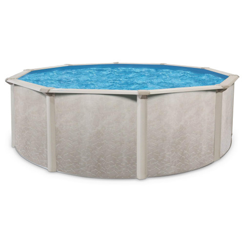 24', Cognac - Large Heavy-Duty Outdoor Family Pool for Backyard, Patio, and Yard