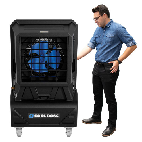 BendPak Cool Boss Evaporative Air Cooler, 50-Gallon Auto-Refill Reservoir, 7,540 CFM, Covers 4,150 Sq. Ft., for Indoor/Outdoor