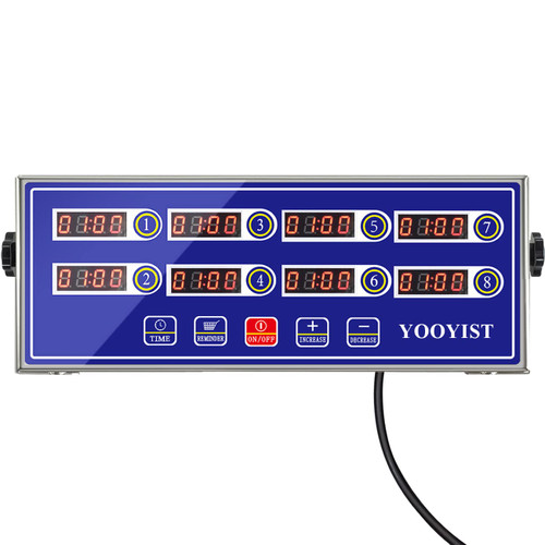 Professional Commercial 8 Channel Multiple Kitchen Timers