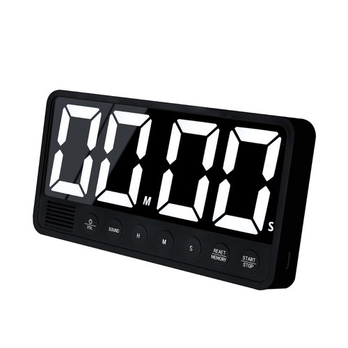 Digital Kitchen Timer - 7.1” Extra Large Display LED Magnetic Rechargeable Countdown/Up Timer