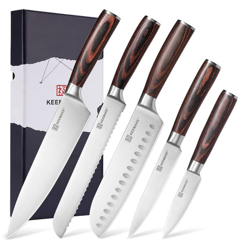 KEEMAKE Kitchen Knife Set of 5