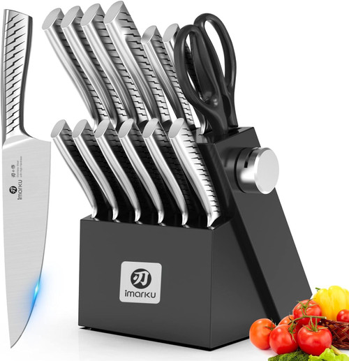imarku® Knife Set,14-Piece Knife Sets for kitchen with block