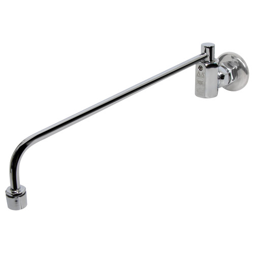 Wok Range Center-On Automatic Faucet with 14" Spout & 3/8" Male Inlet for Restaurant Kitchen