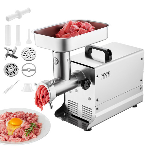 VEVOR Meat Grinder, 0.75 HP 550W, 11 Lbs/Min Electric Meat Grinders with Blade