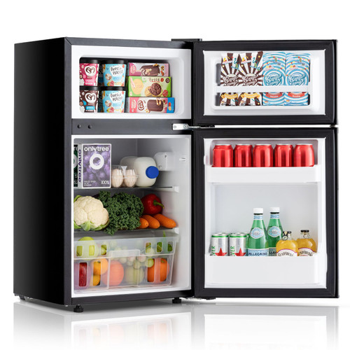 DOGHLY 3.2 Cu.Ft Mini Fridge with Freezer