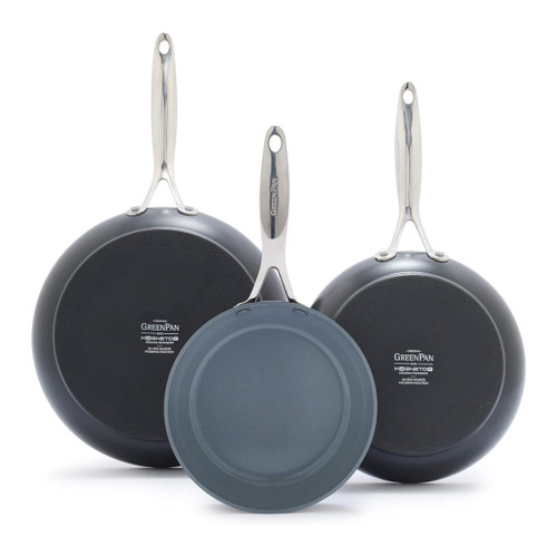 GreenPan Valencia Pro Ceramic Nonstick 8" 9.5" & 11" Fry Pan Skillet Set