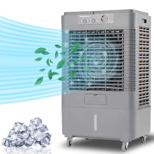 Evaporative Air Cooler with 8 Gal Water Tank, Outdoor Air Conditioner for Garage,Patio, Yard, Factory