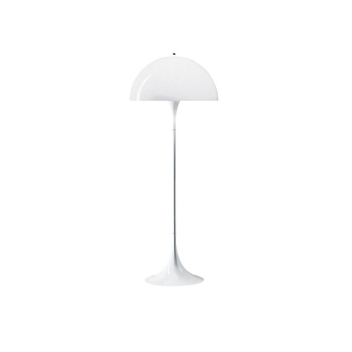 COOBATG Mushroom Modern Semi-Circular Floor Lamp - White Acrylic Round Shade for Living Room & Bedroom