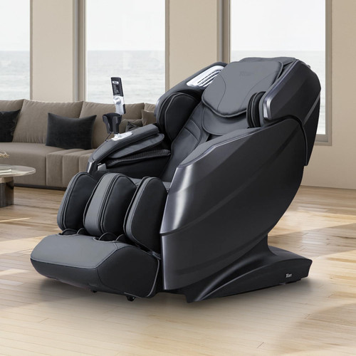 Full Body Massage Chair l Voice Recognition l Soothing Heating Therapy l Zero Gravity Reclining l Space Saving (Black)