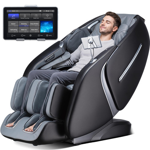 4D Massage Chair Full Body Zero Gravity Shiatsu Messager Chair-SL Track AI APP Body Scanning Heating Back Foot Recliner