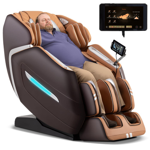 MassaMAX 4D Plus Massage Chair for Big & Tall People Full Body Massage Up to 6'10" & 500 lbs, 59" SL Track, OTA Cloud Upgrade