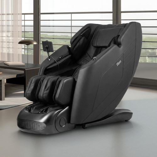 Full Body Massage Chair l Ankle Stretching l Intelligent Health Detection l Zero Gravity Reclining l Specialized Foot Rollers (Black)