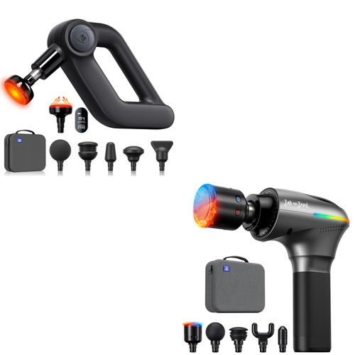 BOB AND BRAD D5 Pro Plus Massage Gun with Heat and A2 Pro Massage Gun with Heat and Cold Therapy