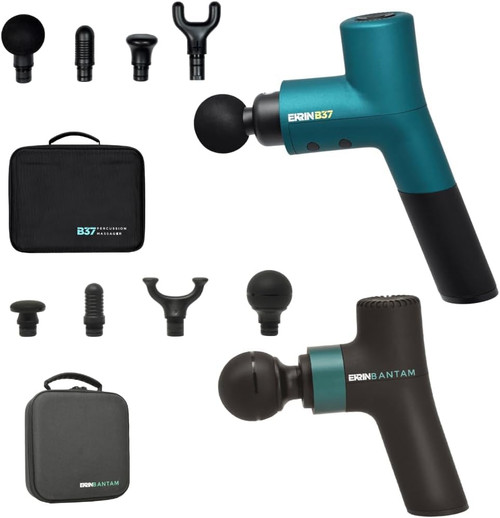 Ekrin Athletics Ultimate Muscle Recovery Bundle: B37v2 Percussive Therapy Massager & Bantam Compact Massage Device