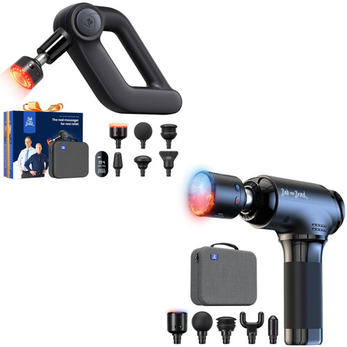 BOB AND BRAD T2 Pro Massage Gun and D5 Ultra Massage Gun with Red Light Infrared Heat Head