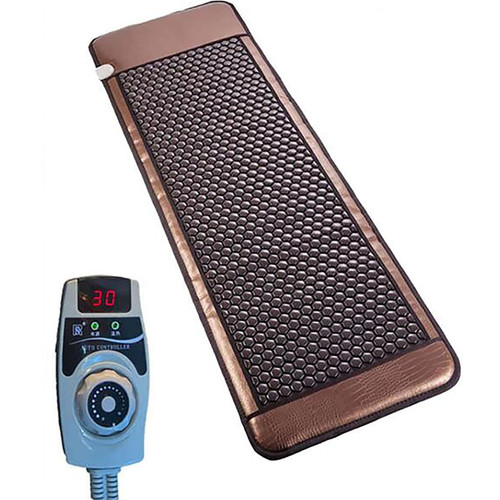 ICEMOB Far Infrared Jade Amethyst Heat Mat,Full Body Massage Mat with Heat,Professional Infrared Heating Pad