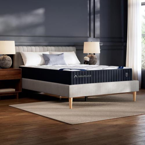 DreamCloud Classic 12" Queen Mattress - Luxury Hybrid Gel Memory Foam - 365 Night Trial - Back Pain Relief - Fiberglass Free