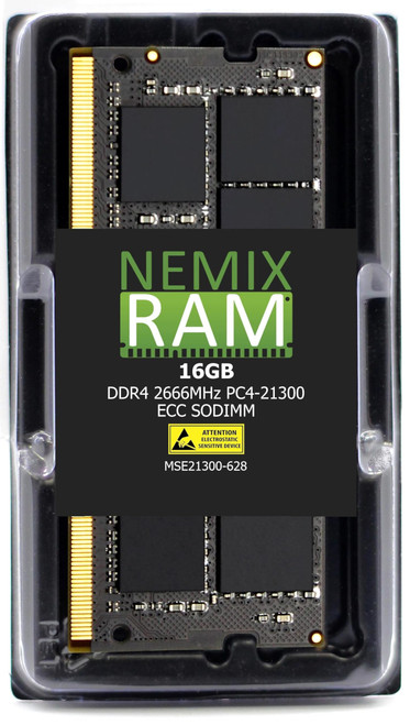 NEMIX RAM 16GB (1X16GB) DDR4 2666MHz PC4-21300 2Rx8 1.2V CL19 260-PIN ECC Unbuffered SODIMM Compatible with Synology D4ES01-16G NAS Memory