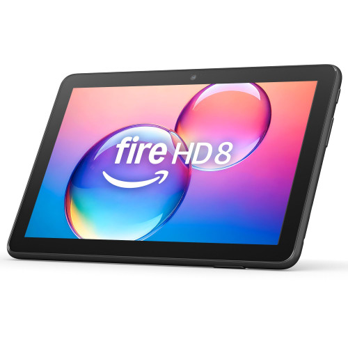 Like-New Amazon Fire HD 8 tablet (newest model), 8” HD Display, 3GB memory, 32GB, designed for portable entertainment, Black