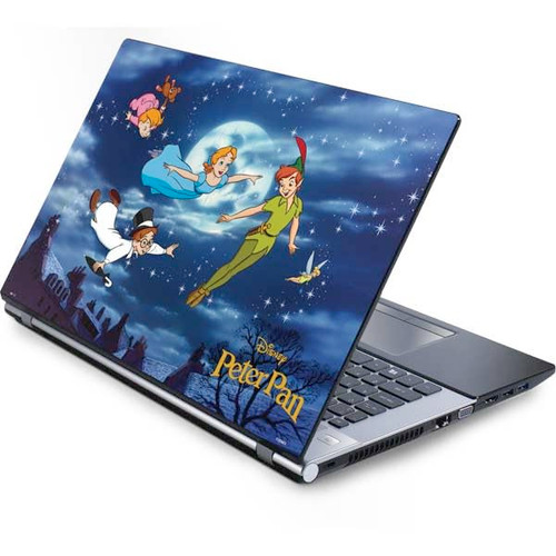 Skinit Decal Laptop Skin Compatible with Generic 17in Laptop (15.2in X 9.9in) - Officially Licensed Disney Peter Pan Wendy and The Boys to Neverland Design
