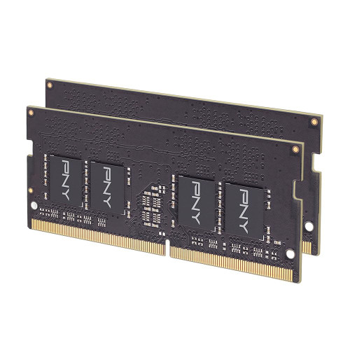PNY Performance 16GB (2x8GB) DDR4 DRAM 3200MHz (PC4-25600) CL22 (Compatible with 2933MHz, 2666MHz, 2400MHz or 2133MHz) 1.2V Notebook/Laptop (SODIMM) Computer Memory Kit – MN16GK2D43200-TB