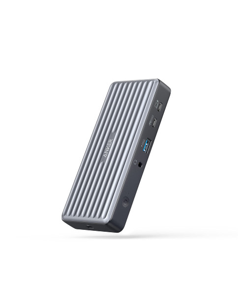 Anker USB C Docking Station, PowerExpand 9-in-1 USB-C PD Dock, 60W Charging for Laptop, 20W Power Delivery Charging, 4K HDMI and DisplayPort, USB3.0&USB2.0 Data, Gigabit Ethernet, 3.5 mm Audio