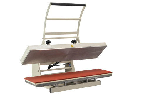 10"x40" Large Format Manual Heat Press Machine, 110V, 1800W - Ideal for T-Shirts, Mouse Pads, License Plates, Perfect for Vinyl & Sublimation Printing, White