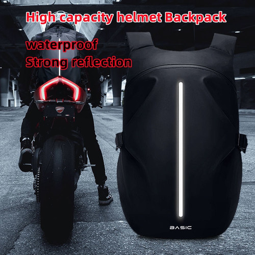 Backpack Female Motorcycle Rider Waterproof Travel Bag Men's Large Capacity