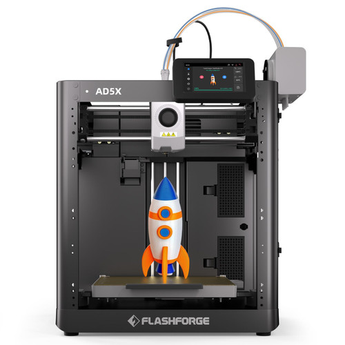 Flashforge AD5X Multicolor 3D Printer, 600mm/s High-Speed 3D Printer with 300˚C Nozzle, Auto Leveling and PEI Flexible Plate, 220x 220 x220mm