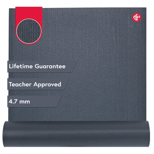 Manduka PROlite Yoga Mat 71" - 4.7mm | Lifetime Durability | Hygienic Construction | Teacher Approved | 71 x 24 inches | Thunder