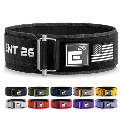Self-Locking Weight Lifting Belt,Premium Weightlifting Belt for Serious Functional Fitness, Power Lifting,Training Belts for Men and Women (Extra Small, Black Custom Patch)