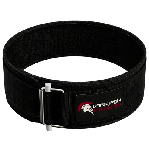Dark Iron Fitness XXL Self-Locking Weight Lifting Belt for Powerlifting, Squats, Premium Gym Core & Back Support, Weightlifting Training Equipment