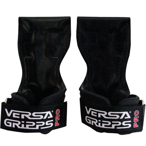 Versa Gripps Pro, Made in USA, Wrist Straps for Weightlifting Alternative, Best Training Accessory, SM, Black