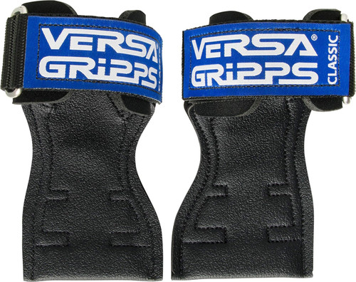 Versa Gripps® Classic, Made in The USA, Wrist Straps for Weightlifting Alternative, The Best Training Accessory, Blue, XS
