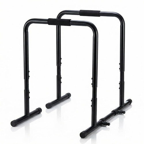 NEWBULIG Dip Bar Station, Adjustable Parallel Parallettes Bar with Soft High-Density Foam Handles, Heavy Duty Dip Stands Workout Equipment for Home, Gym, Patio, Office
